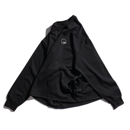 Wide Back-Circle-Print Long Sleeve Tee