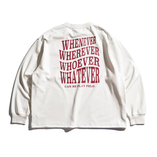 Wide Back-4W-Print Long Sleeve Tee