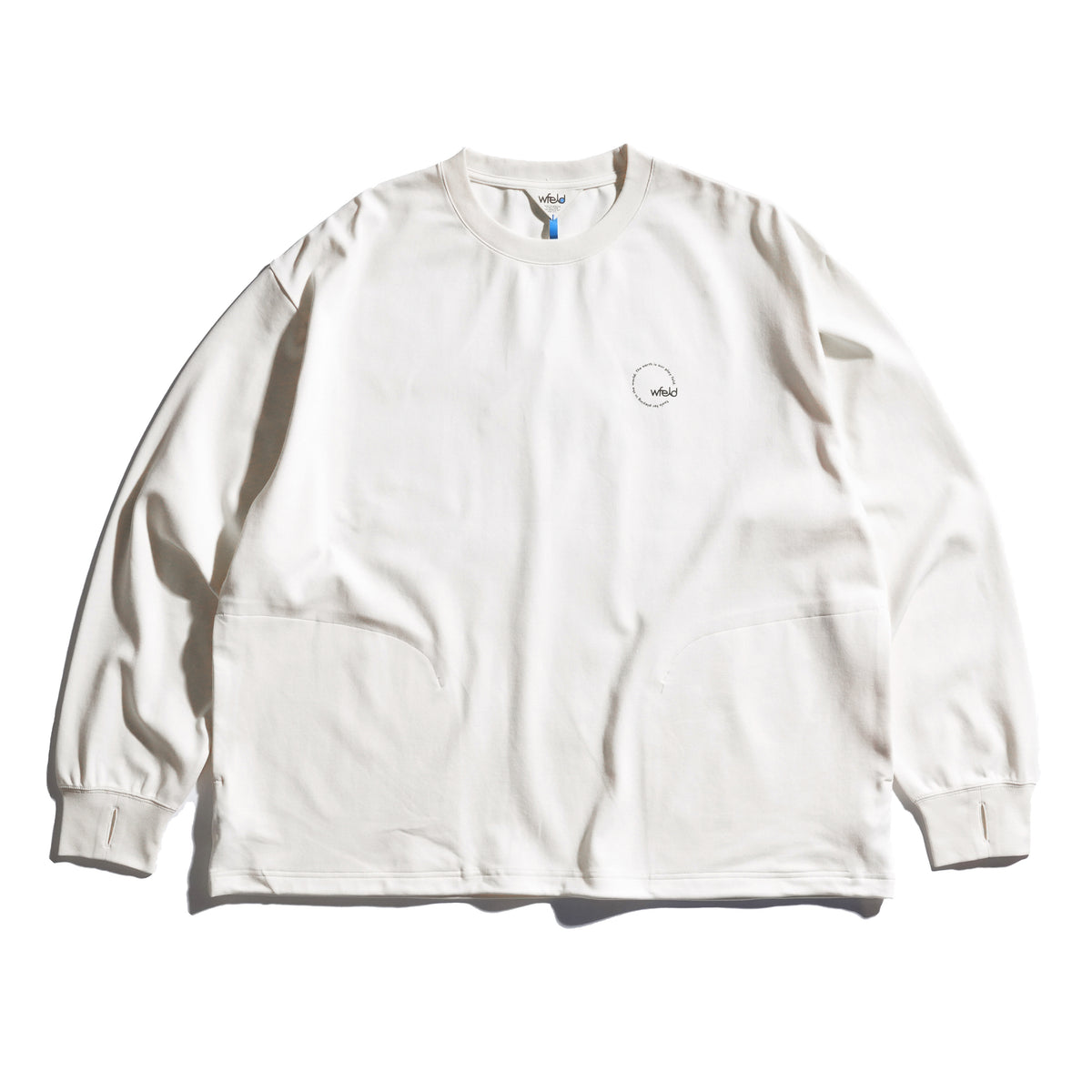 Wide Back-4W-Print Long Sleeve Tee