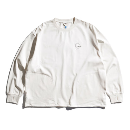 Wide Back-4W-Print Long Sleeve Tee