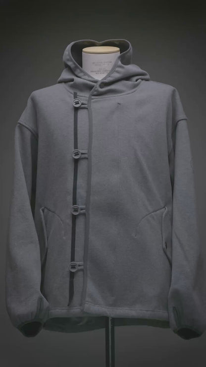 Binding-Stretch Hoodie Jacket
