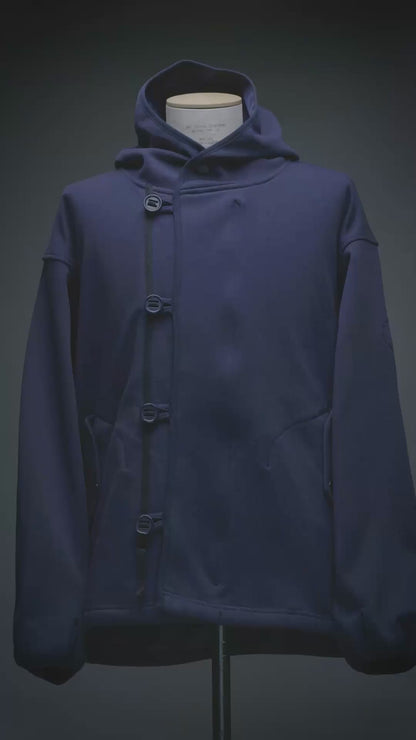 Binding-Stretch Hoodie Jacket