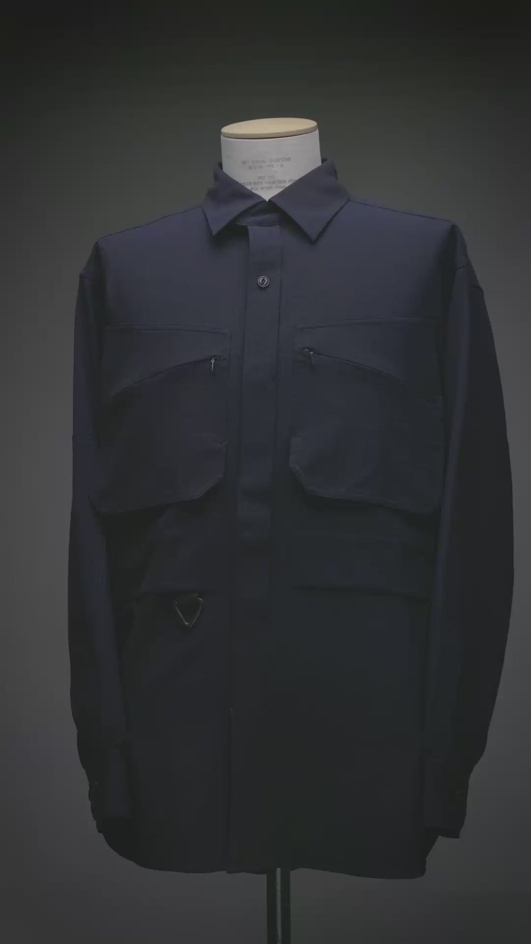 Exhibition video Chambray Standard Shirt_NAVY