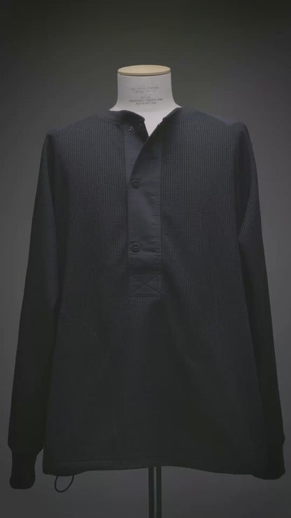 Functional Waffle Henley Shirt