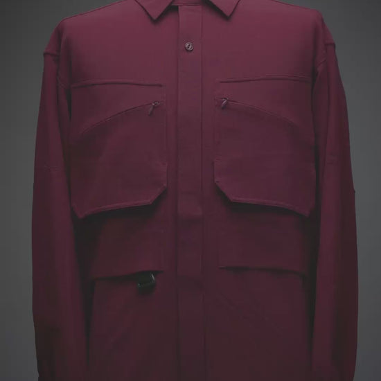 Exhibition video Chambray Standard Shirt_WINE