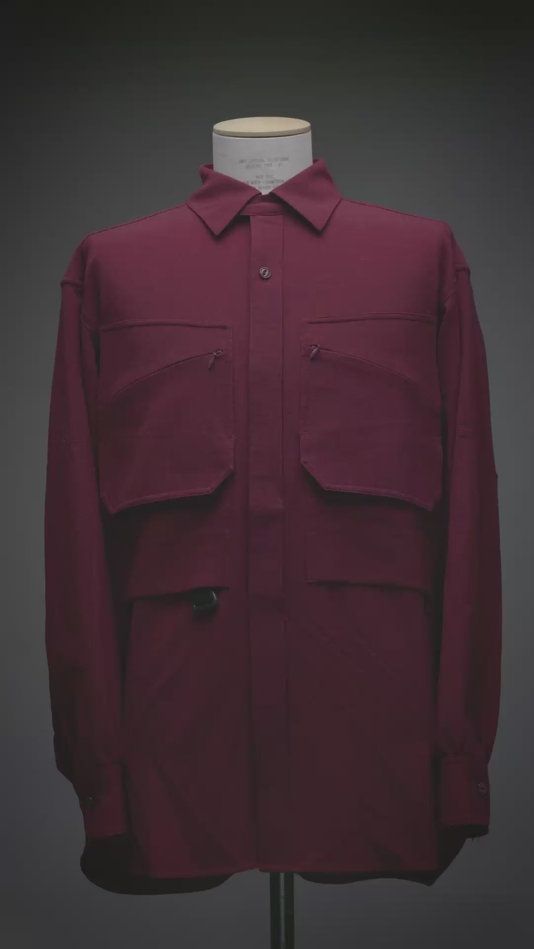 Exhibition video Chambray Standard Shirt_WINE