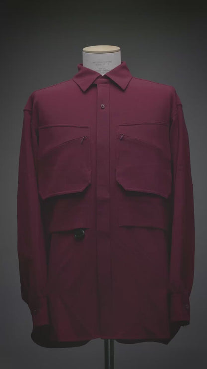 Exhibition video Chambray Standard Shirt_WINE