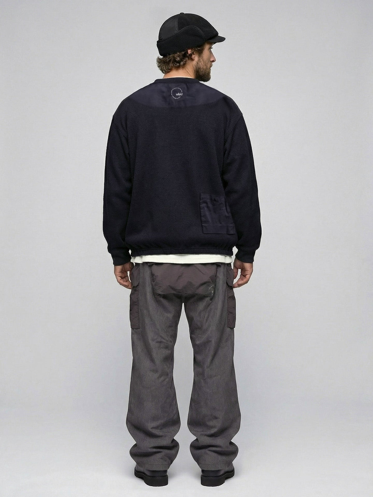 Functional Waffle Henley Shirt