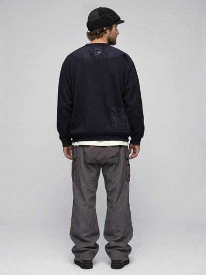 Functional Waffle Henley Shirt