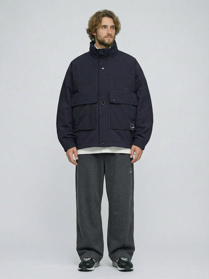 Wide Military Cotton-Nylon Pants